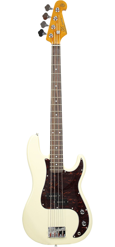 SX SPB62 Electric Bass Vintage White