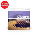 D'Addario EJ26 Acoustic Guitar Strings Phosphor Bronze Custom Light 11-52