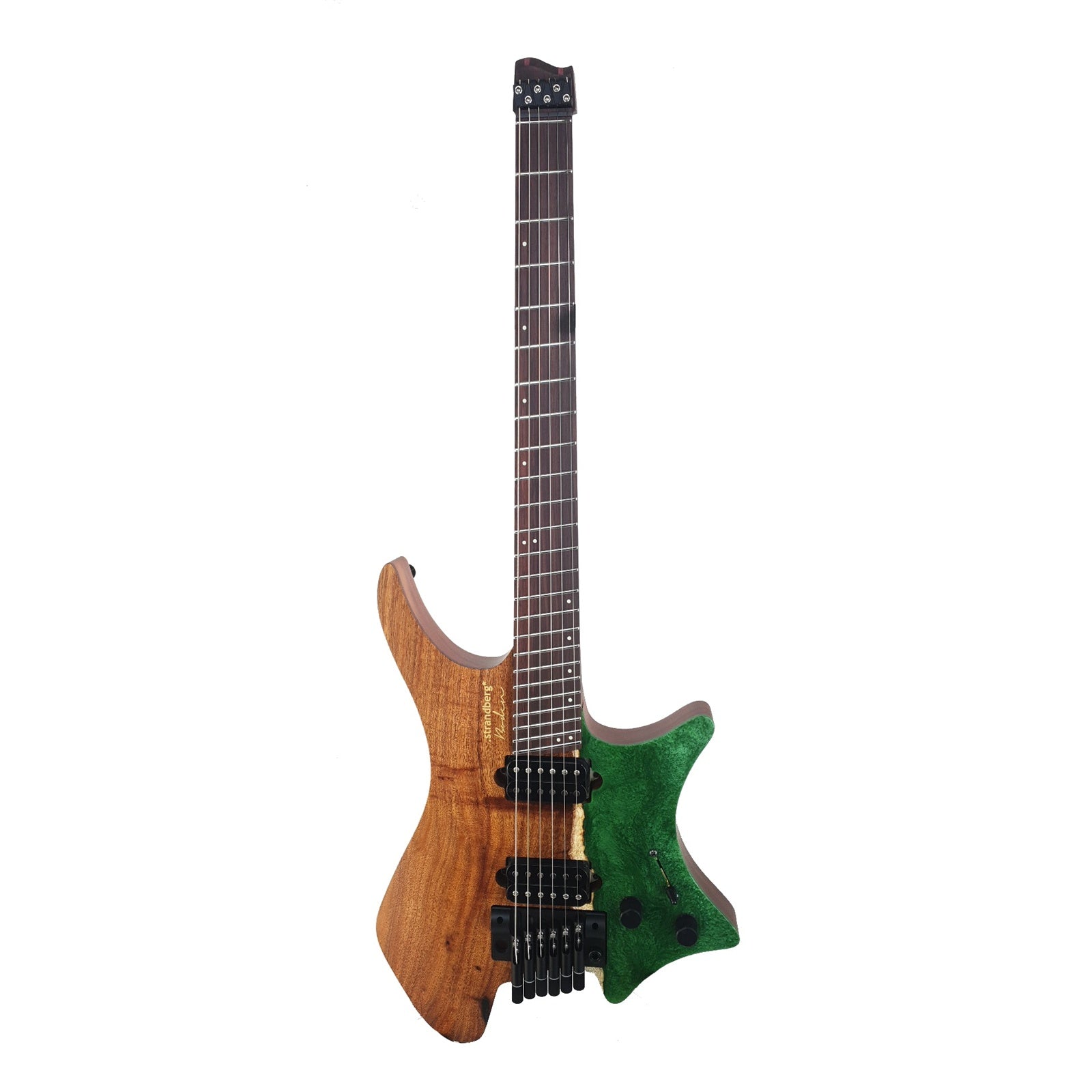 STRANDBERG Boden J Artisan 6 Tremolo Koa Natural Green Resin – H Music