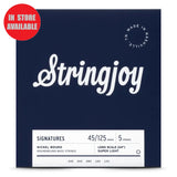 STRINGJOY Signatures Nickel Wound 5 String Long Scale Bass Strings Super Light Gauge 45-125