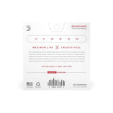 D'ADDARIO XS Coated Acoustic Guitar Strings Phosphor Bronze Medium 13-56