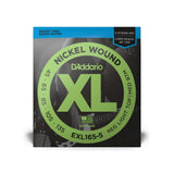D'Addario XL Nickel 5-String Bass Strings Regular Light Top/Medium Bottom Long Scale 45-135