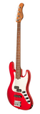 SADOWSKY MetroExpress 4-String Hybrid P/J Bass Candy Apple Red Morado
