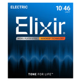 ELIXIR Electric Guitar Strings Nickel Plated Steel with Nanoweb Coating Light 10-46