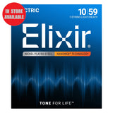 ELIXIR 7-String Electric Guitar Strings Nickel Plated Steel with Nanoweb Coating Light/Heavy 10-59