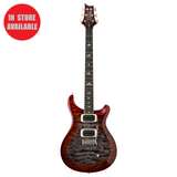 PRS SE Custom 24-08 Quilt Charcoal Cherry Burst