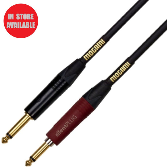 MOGAMI Gold Instrument Cable with Silent Plug 25ft