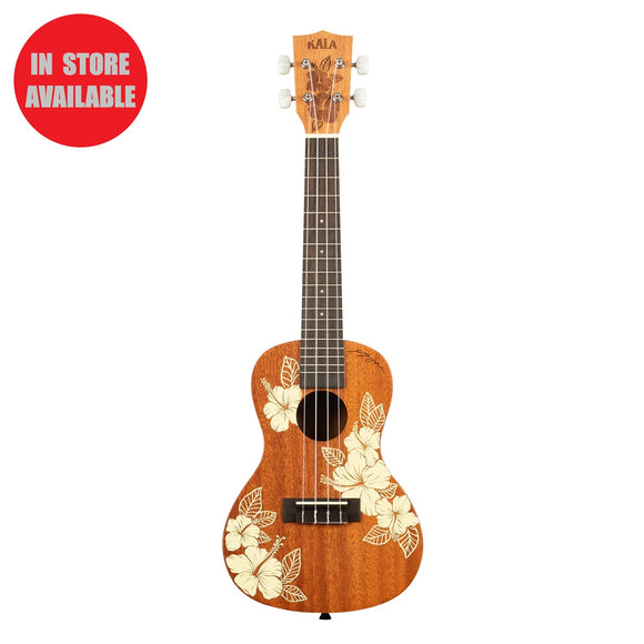 KALA Voyage Collection Hibiscus Concert Ukulele