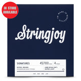 STRINGJOY Signatures Nickel Wound 4 String Long Scale Bass Strings Super Light Gauge 45-100