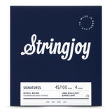 STRINGJOY Signatures Nickel Wound 4 String Long Scale Bass Strings Super Light Gauge 45-100