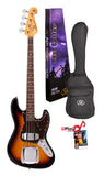 SX VEJ62 Electric Bass Tobacco Sunburst
