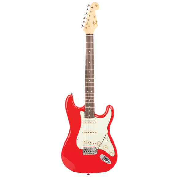 SX VES62 Electric Guitar Fiesta Red