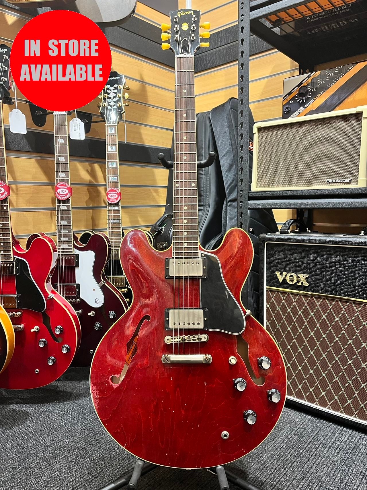 GIBSON Murphy Lab 1961 ES-335 Sixties Cherry Heavy Aged – H Music