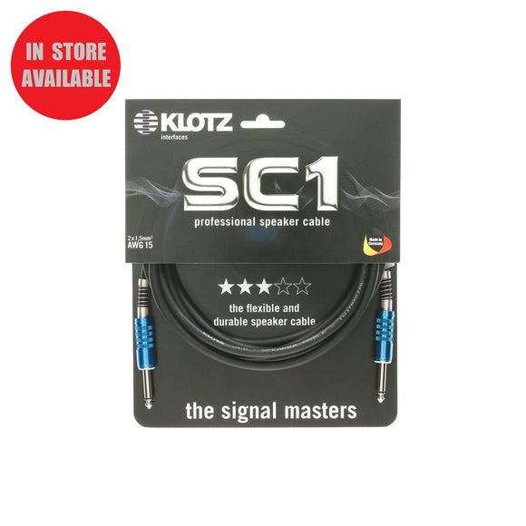 KLOTZ SC1PP Speaker Cable 1m