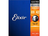 ELIXIR Electric Guitar Strings Nickel Plated Steel with Nanoweb Coating Super Light 09-42
