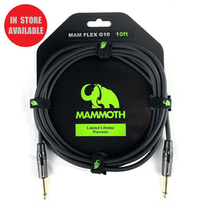 MAMMOTH Flex Series Instrument Cable 10ft Straight/Straight