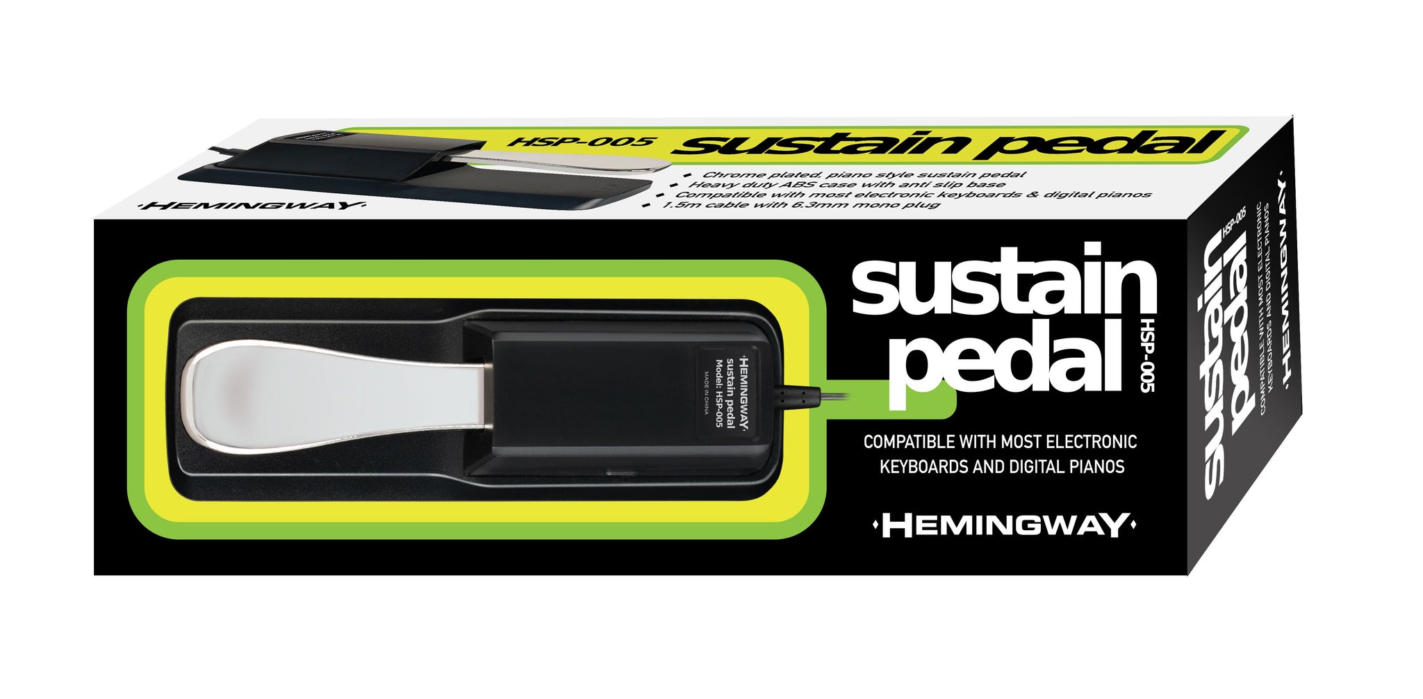 stagg sustain pedal HEMINGWAY HSP005 Keyboard Sustain Pedal – H Music